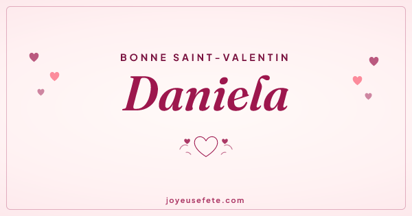 Image « Bonne Saint-Valentin Daniela » au format large