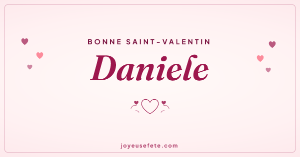 Image « Bonne Saint-Valentin Daniele » au format large