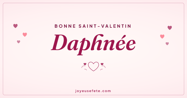 Image « Bonne Saint-Valentin Daphnée » au format large