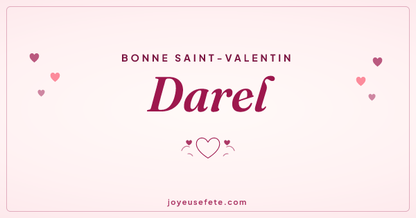 Image « Bonne Saint-Valentin Darel » au format large