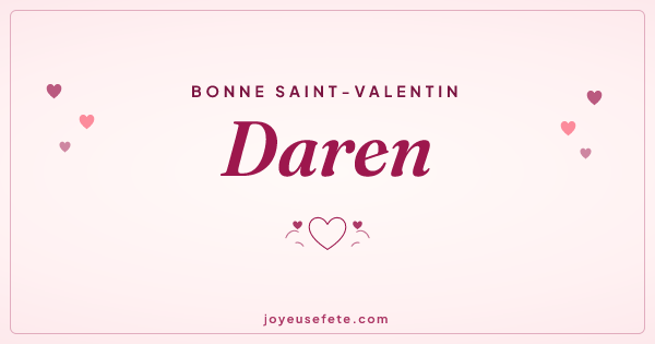 Image « Bonne Saint-Valentin Daren » au format large