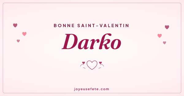 Image « Bonne Saint-Valentin Darko » au format large