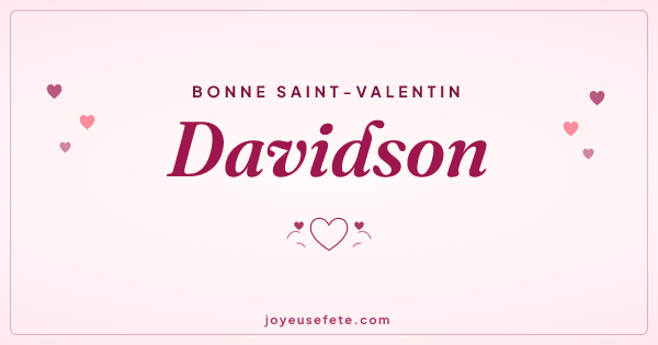 Image « Bonne Saint-Valentin Davidson » au format large