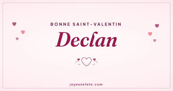 Image « Bonne Saint-Valentin Declan » au format large
