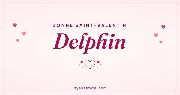 Image « Bonne Saint-Valentin Delphin » au format large