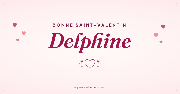 Image « Bonne Saint-Valentin Delphine » au format large