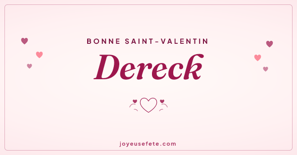 Image « Bonne Saint-Valentin Dereck » au format large