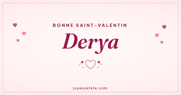 Image « Bonne Saint-Valentin Derya » au format large