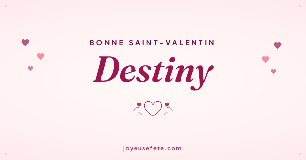 Image « Bonne Saint-Valentin Destiny » au format large