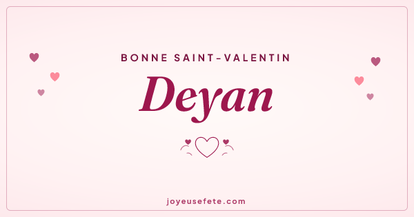 Image « Bonne Saint-Valentin Deyan » au format large