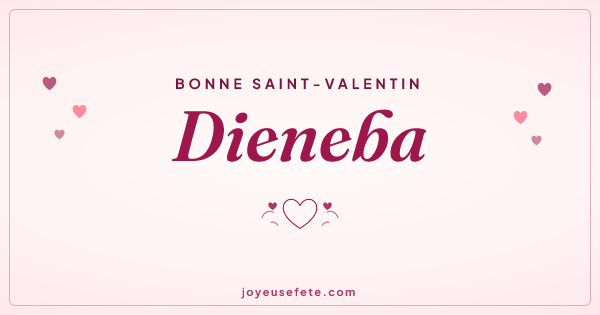 Image « Bonne Saint-Valentin Dieneba » au format large