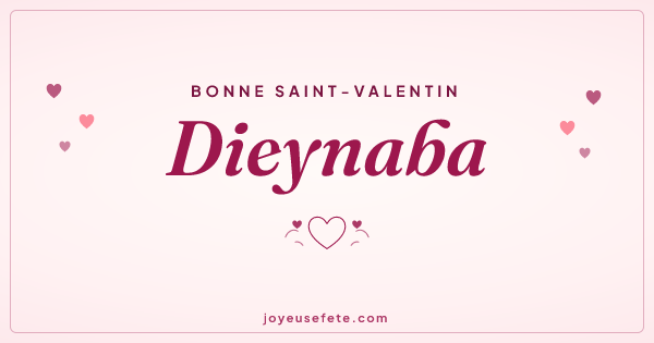 Image « Bonne Saint-Valentin Dieynaba » au format large