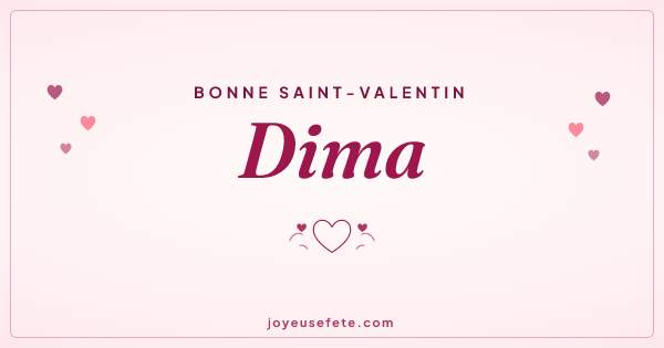 Image « Bonne Saint-Valentin Dima » au format large