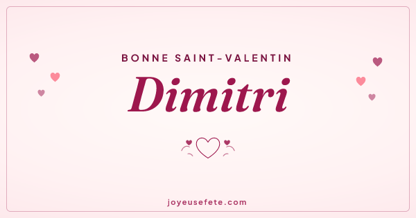 Image « Bonne Saint-Valentin Dimitri » au format large