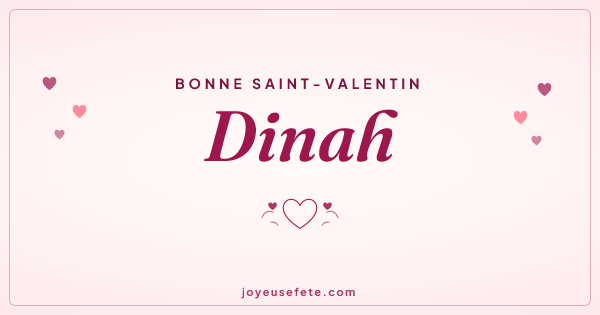 Image « Bonne Saint-Valentin Dinah » au format large