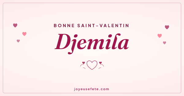 Image « Bonne Saint-Valentin Djemila » au format large