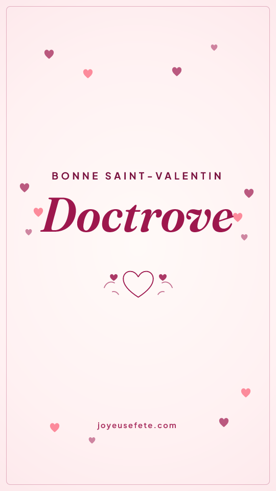 Image « Bonne Saint-Valentin Doctrove » au format story