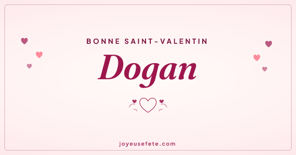 Image « Bonne Saint-Valentin Dogan » au format large