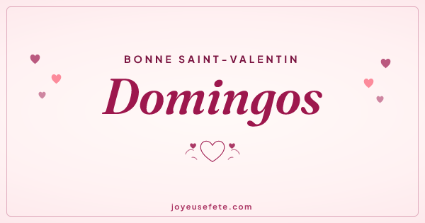 Image « Bonne Saint-Valentin Domingos » au format large
