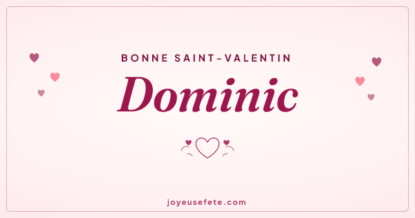Image « Bonne Saint-Valentin Dominic » au format large