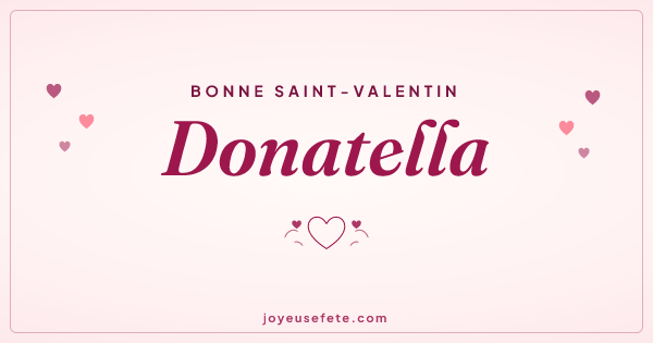 Image « Bonne Saint-Valentin Donatella » au format large