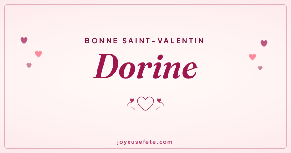Image « Bonne Saint-Valentin Dorine » au format large