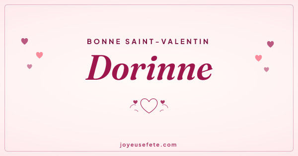 Image « Bonne Saint-Valentin Dorinne » au format large
