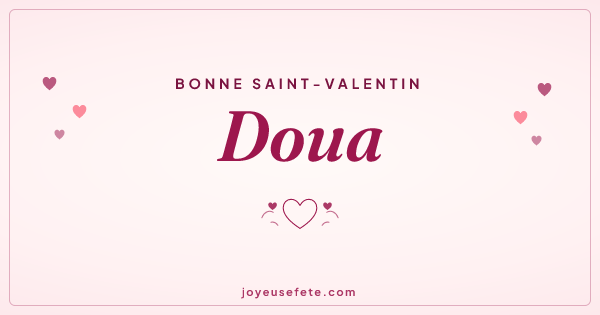 Image « Bonne Saint-Valentin Doua » au format large
