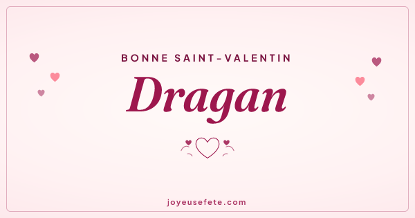 Image « Bonne Saint-Valentin Dragan » au format large