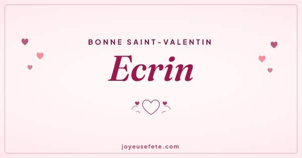 Image « Bonne Saint-Valentin Ecrin » au format large