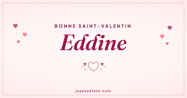 Image « Bonne Saint-Valentin Eddine » au format large