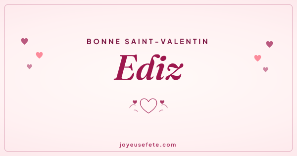 Image « Bonne Saint-Valentin Ediz » au format large