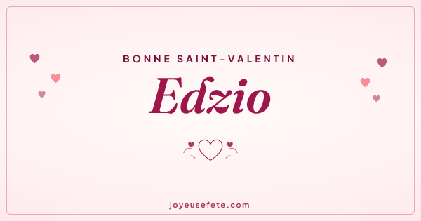 Image « Bonne Saint-Valentin Edzio » au format large