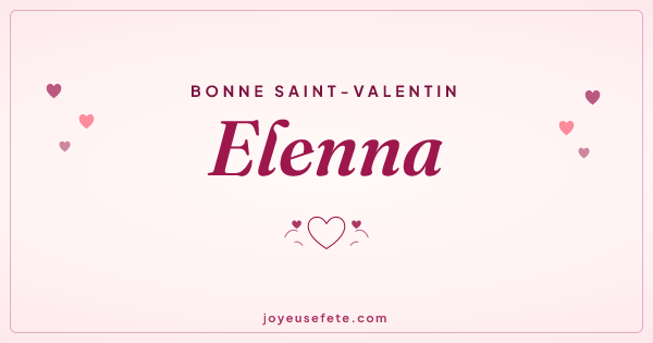 Image « Bonne Saint-Valentin Elenna » au format large