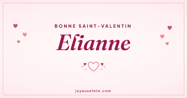 Image « Bonne Saint-Valentin Elianne » au format large