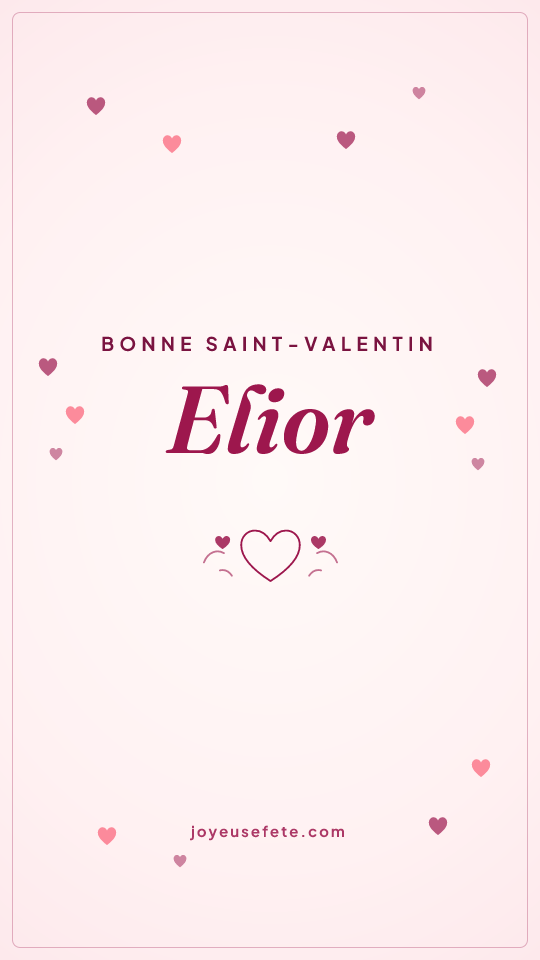Image « Bonne Saint-Valentin Elior » au format story