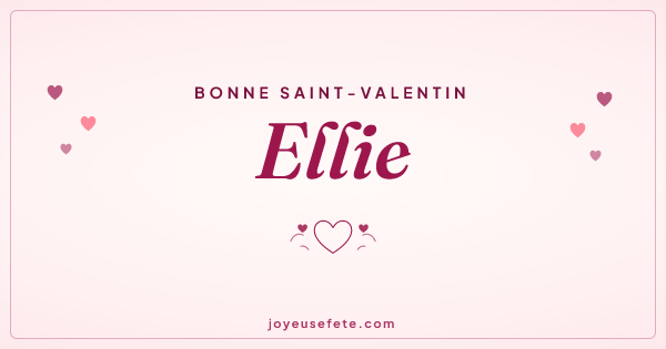 Image « Bonne Saint-Valentin Ellie » au format large