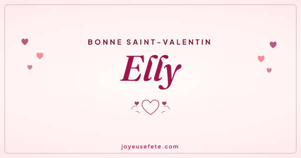 Image « Bonne Saint-Valentin Elly » au format large
