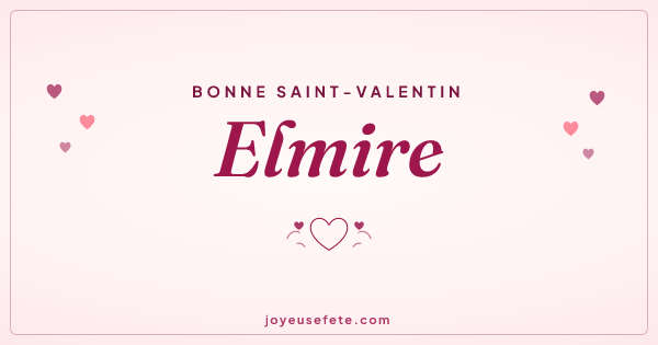 Image « Bonne Saint-Valentin Elmire » au format large