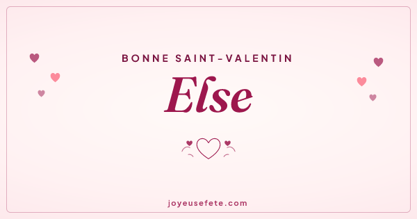 Image « Bonne Saint-Valentin Else » au format large
