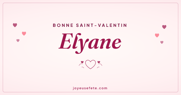 Image « Bonne Saint-Valentin Elyane » au format large