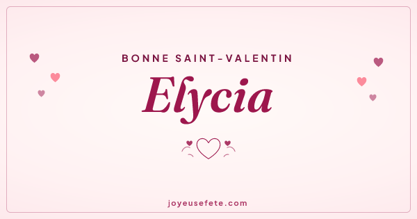 Image « Bonne Saint-Valentin Elycia » au format large