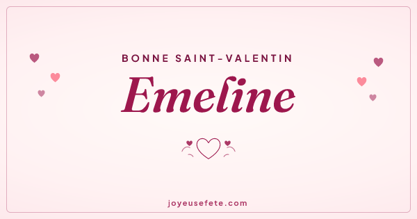 Image « Bonne Saint-Valentin Emeline » au format large