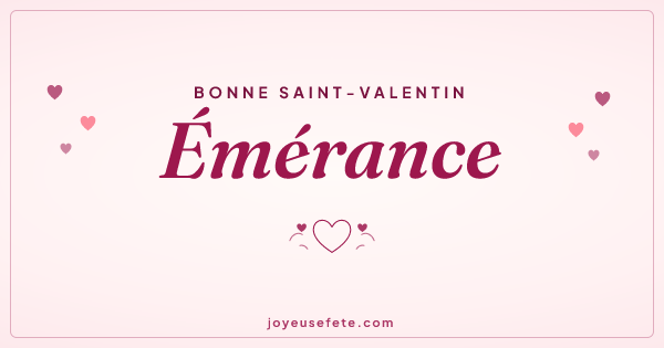 Image « Bonne Saint-Valentin Émérance » au format large