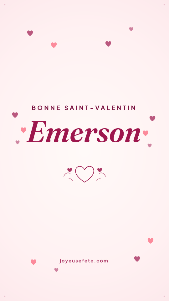 Image « Bonne Saint-Valentin Emerson » au format story