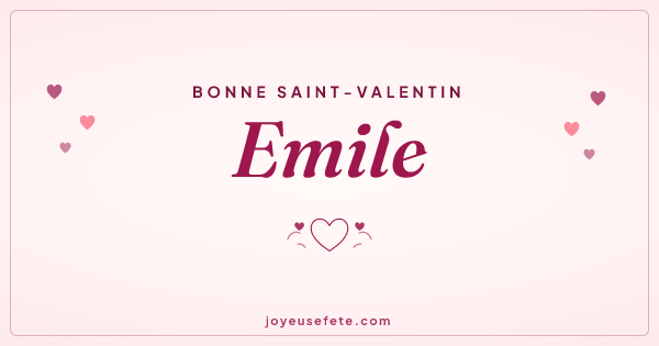 Image « Bonne Saint-Valentin Emile » au format large