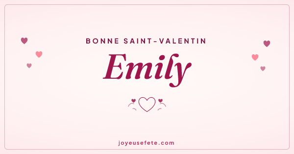 Image « Bonne Saint-Valentin Emily » au format large