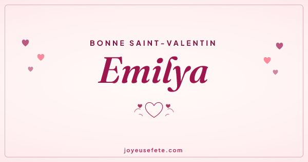 Image « Bonne Saint-Valentin Emilya » au format large