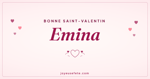 Image « Bonne Saint-Valentin Emina » au format large