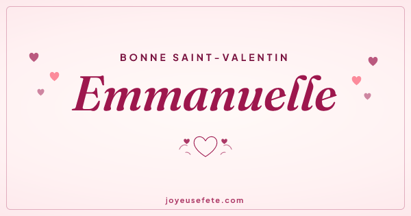 Image « Bonne Saint-Valentin Emmanuelle » au format large